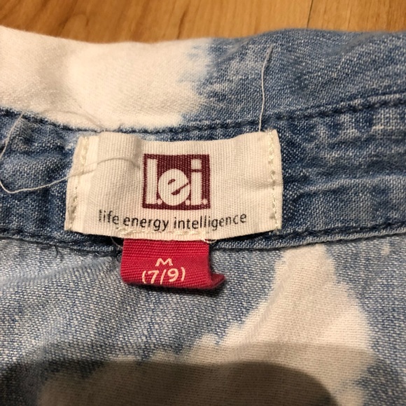 Acid Wash Denim Button Up - Picture 3 of 5